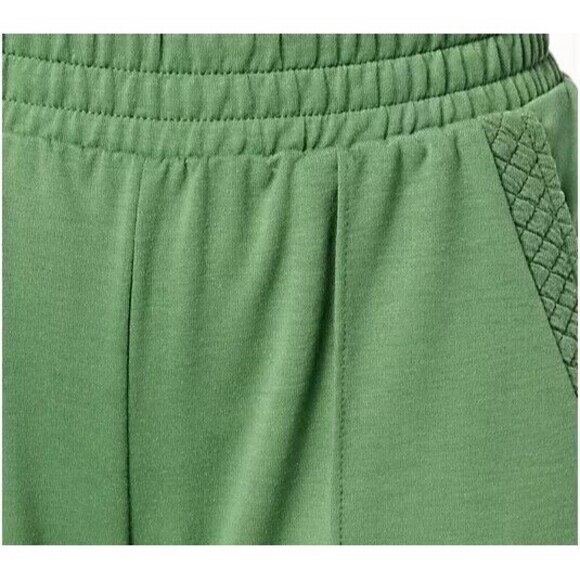 NWT New MUK LUKS Tall 3-Piece Quilted Shacket Lounge Set L Tall Sage Green Snaps - Picture 12 of 16